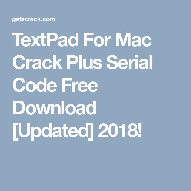 Textpad download for mac